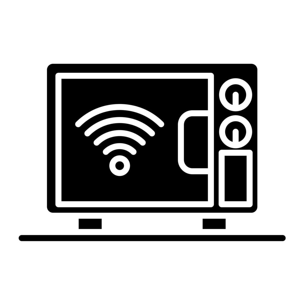 Smart Microwave vector icon