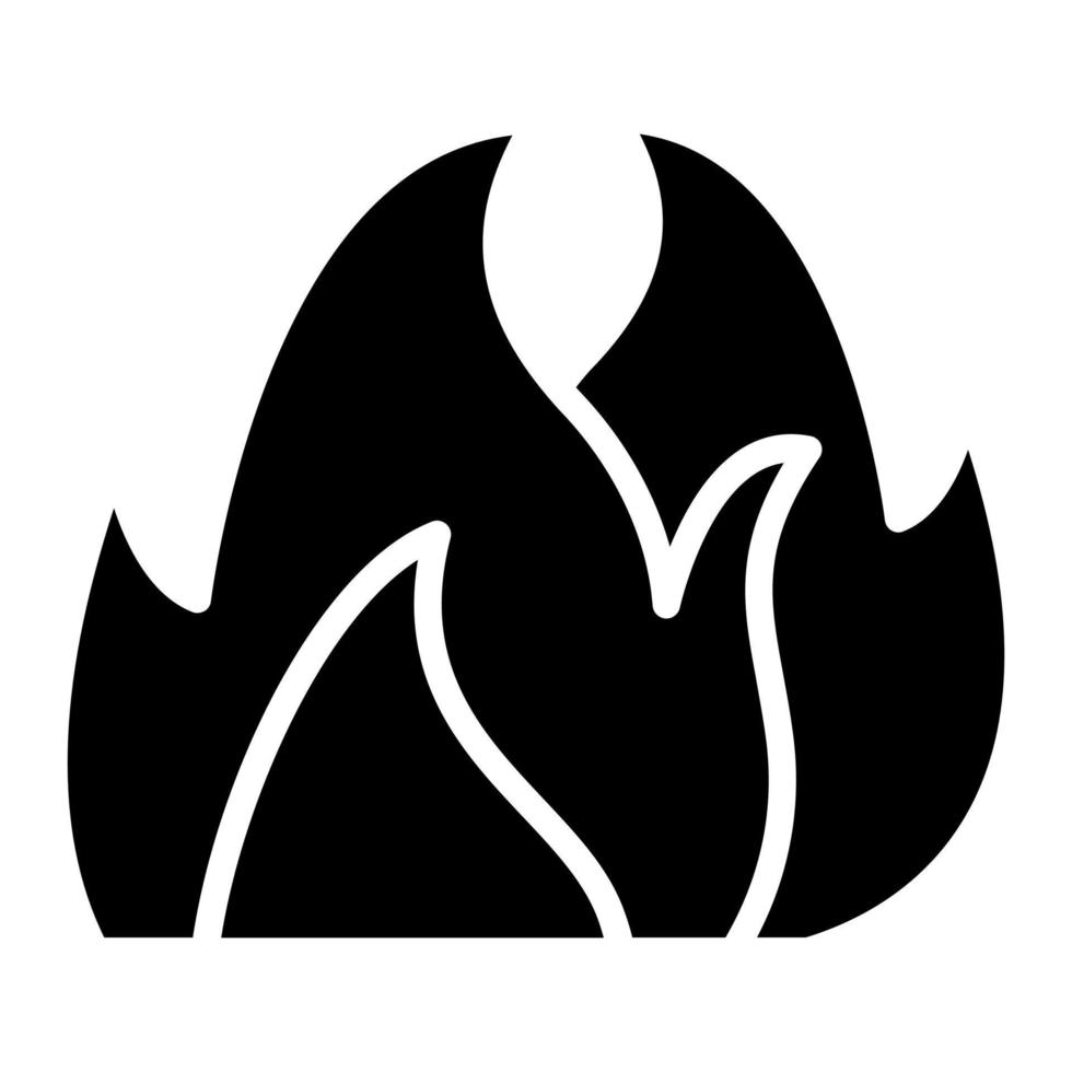 icono de vector de fuego