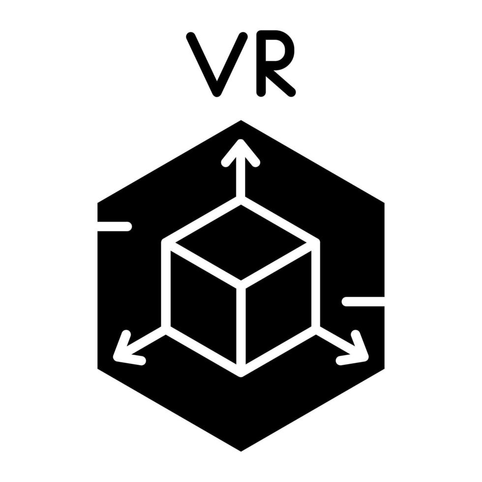 icono de vector de realidad virtual