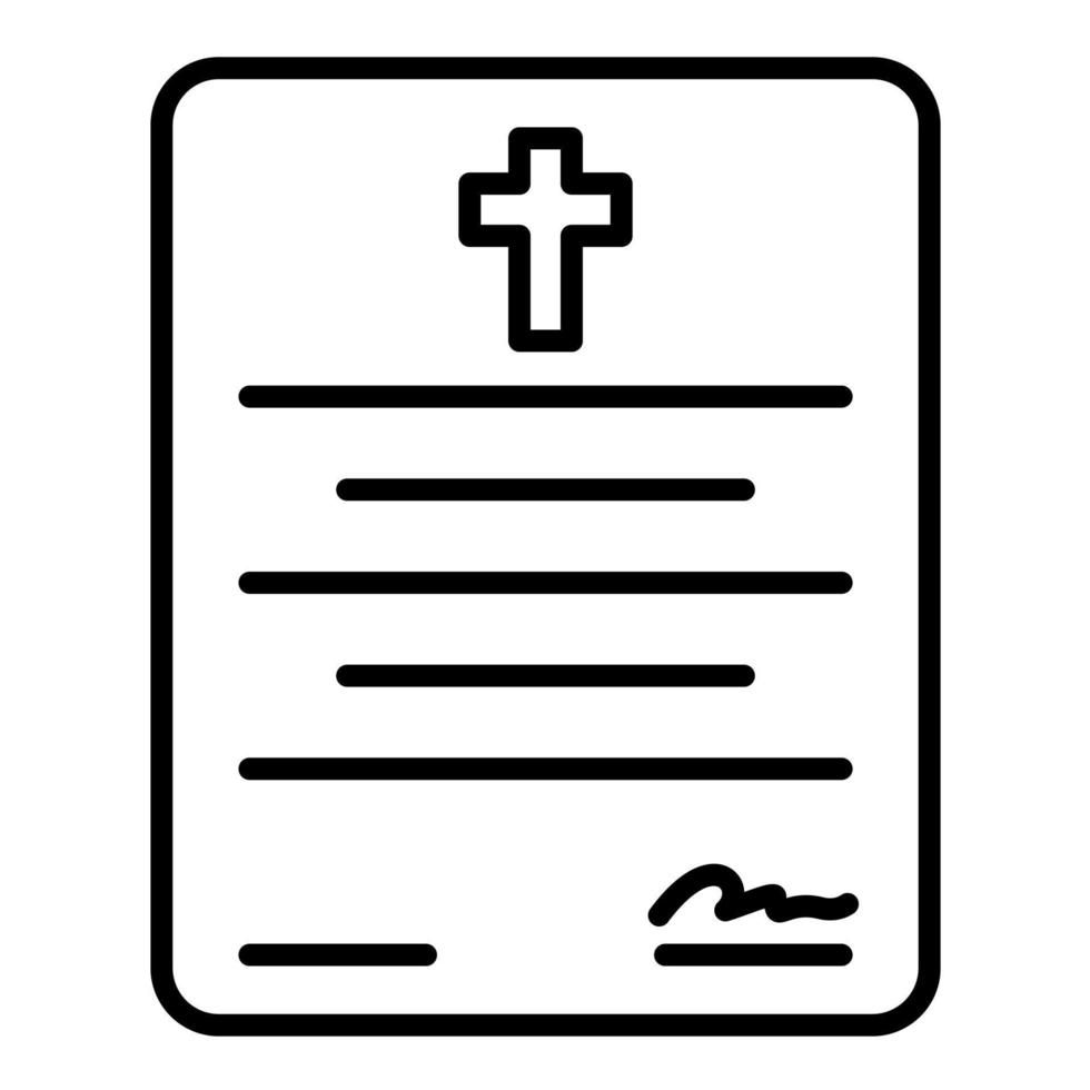 Testament vector icon