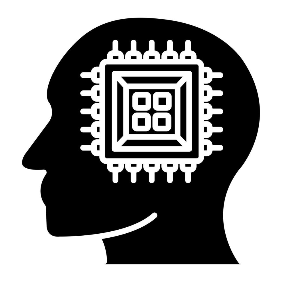 Human Processor vector icon