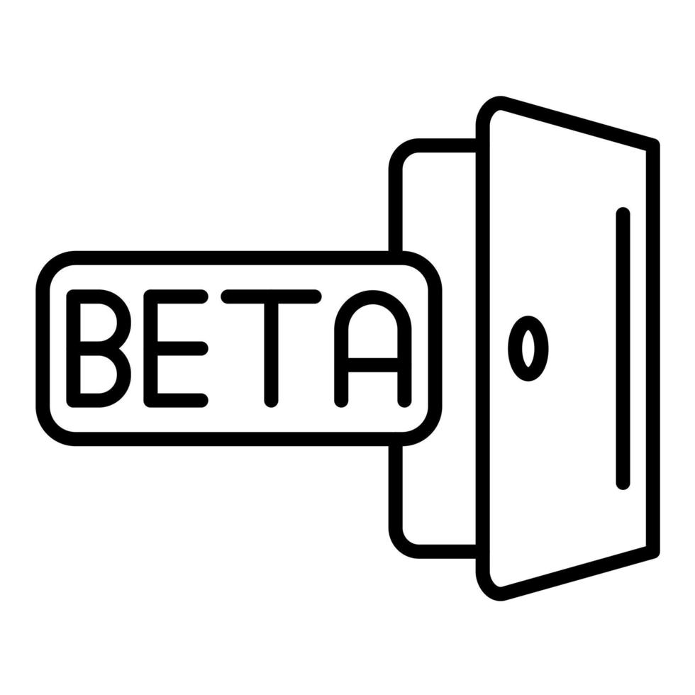 beta ensayador vector icono