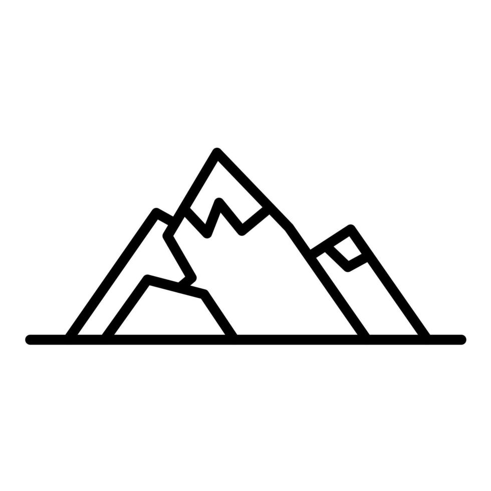 Snow Capped Mountain vector icon