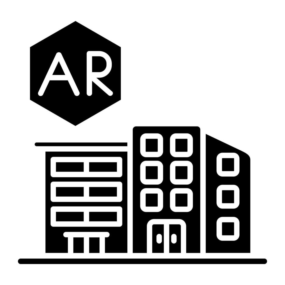 Ar City vector icon