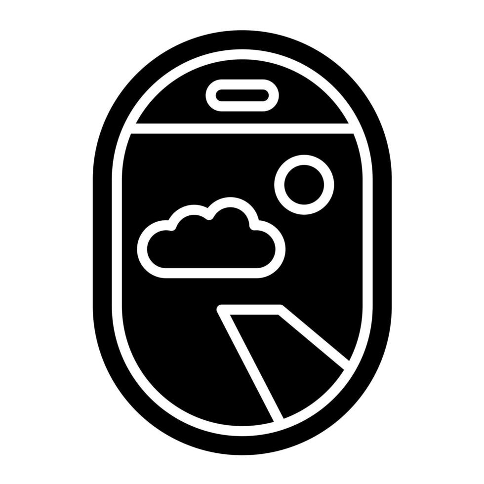 Aeroplane Window vector icon