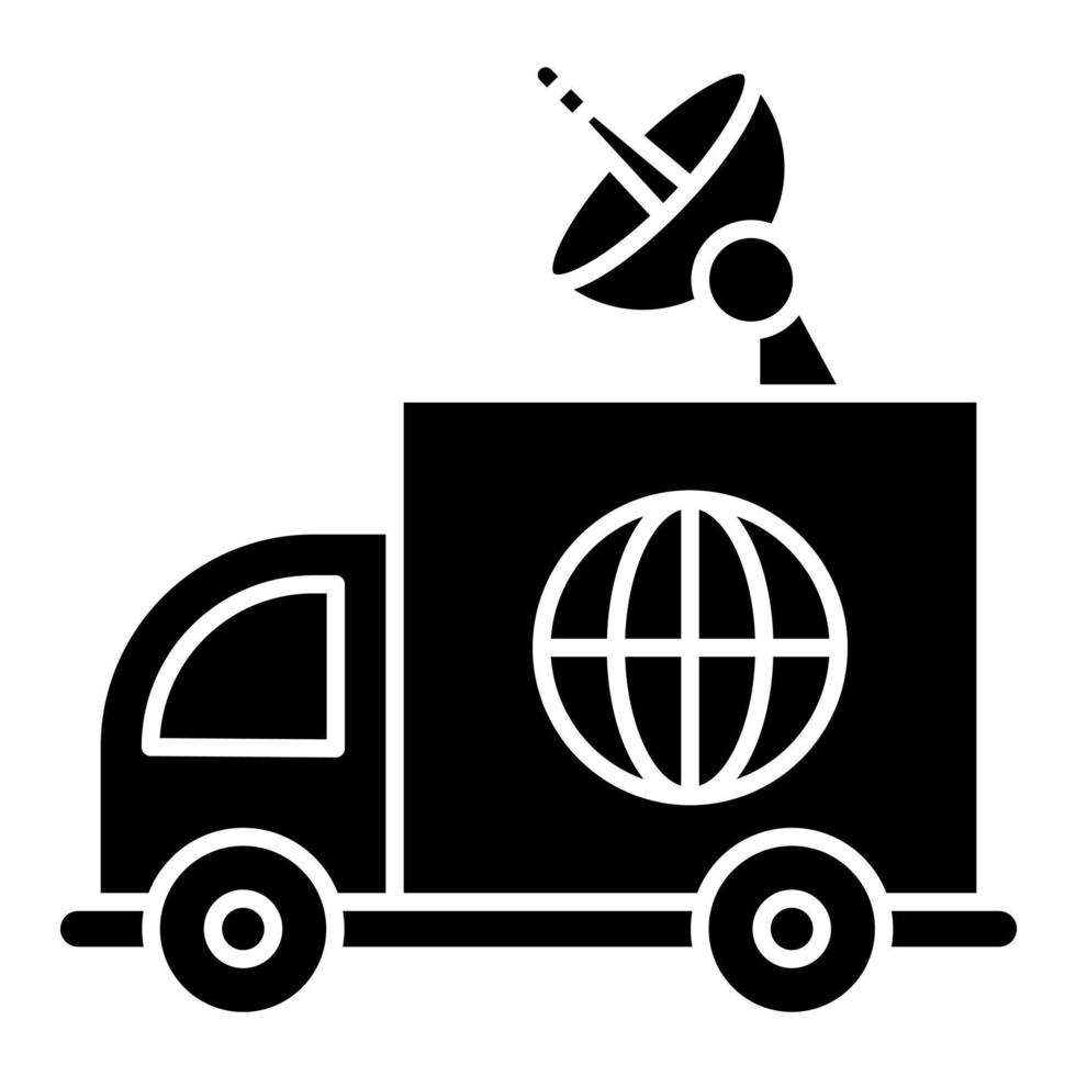 News Van vector icon