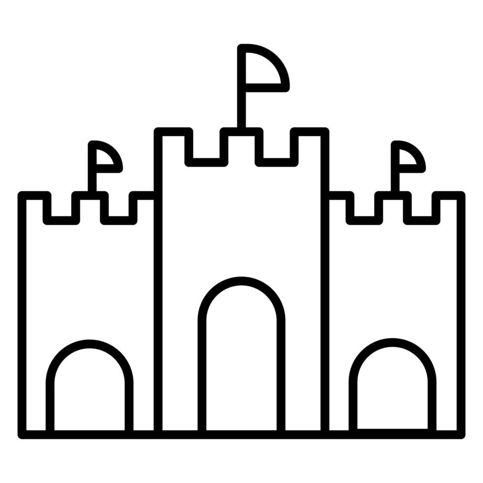 castillo juguete vector icono
