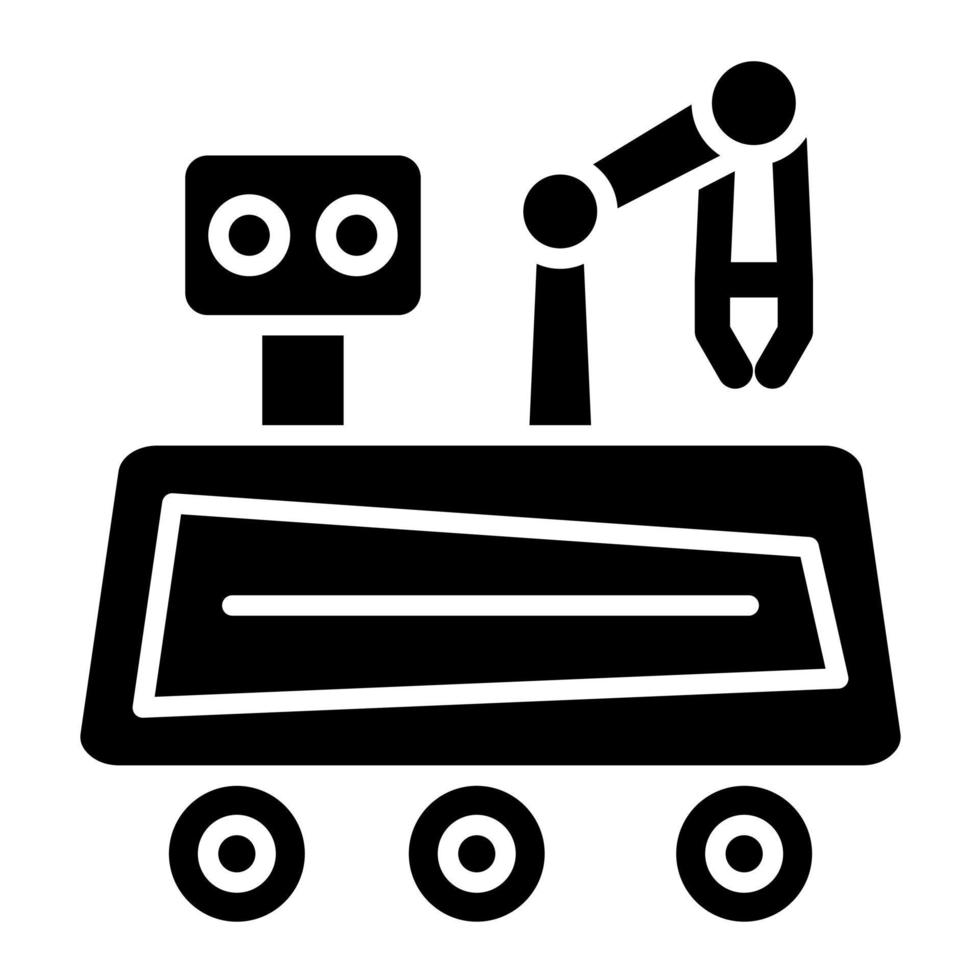 Mars Rover vector icon