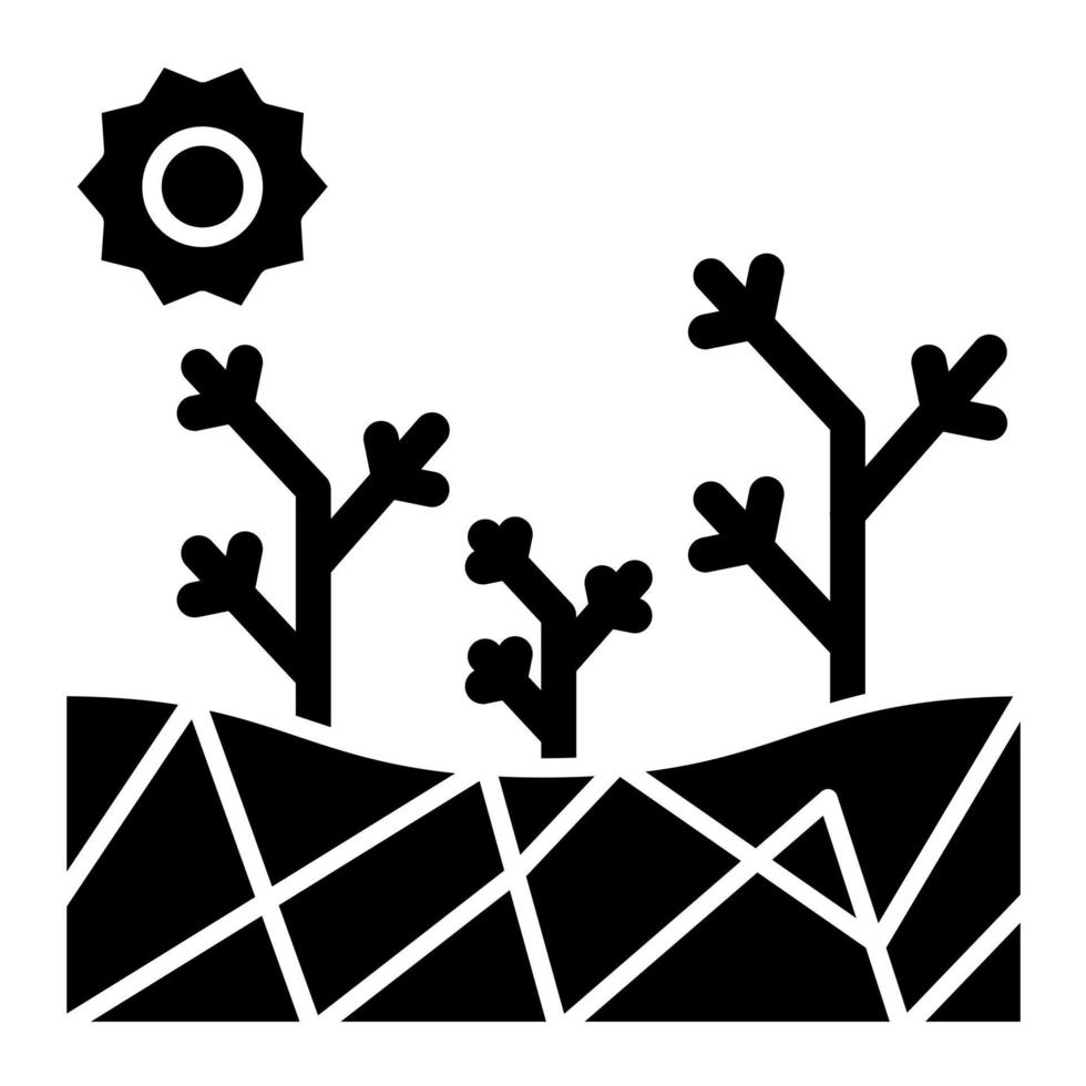 Drought vector icon