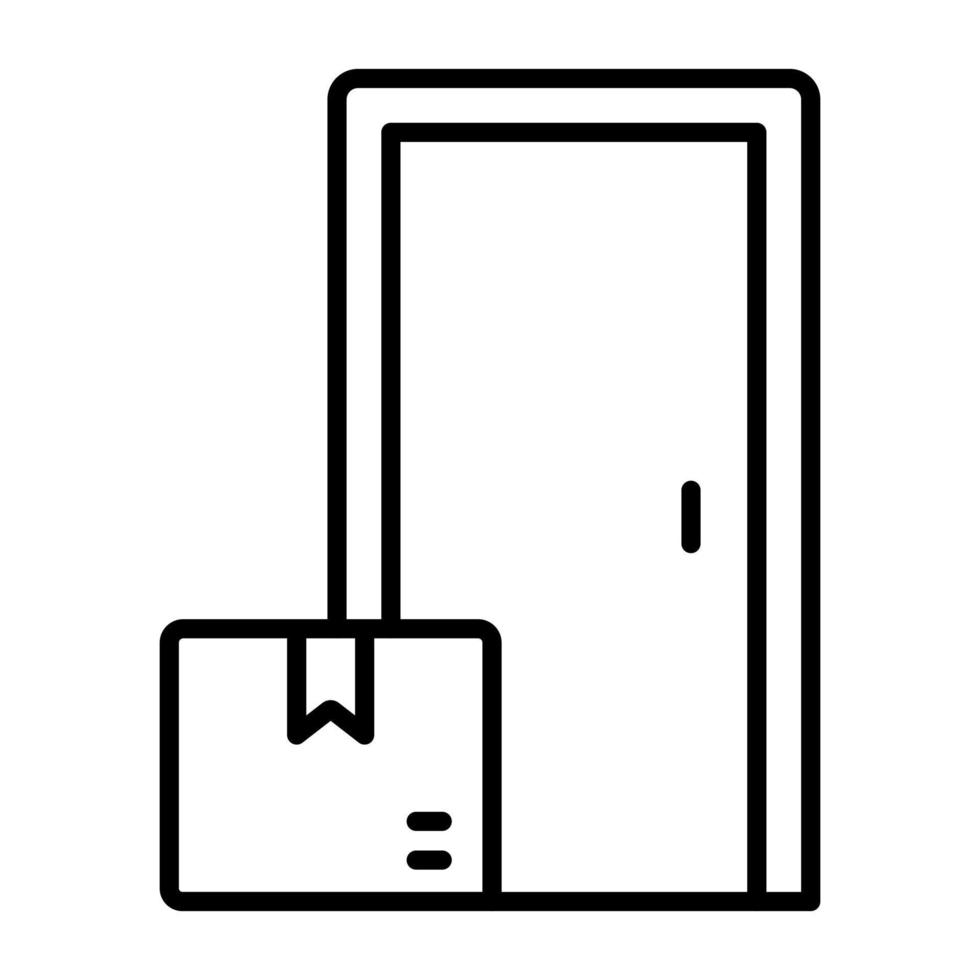 Door Delivery vector icon
