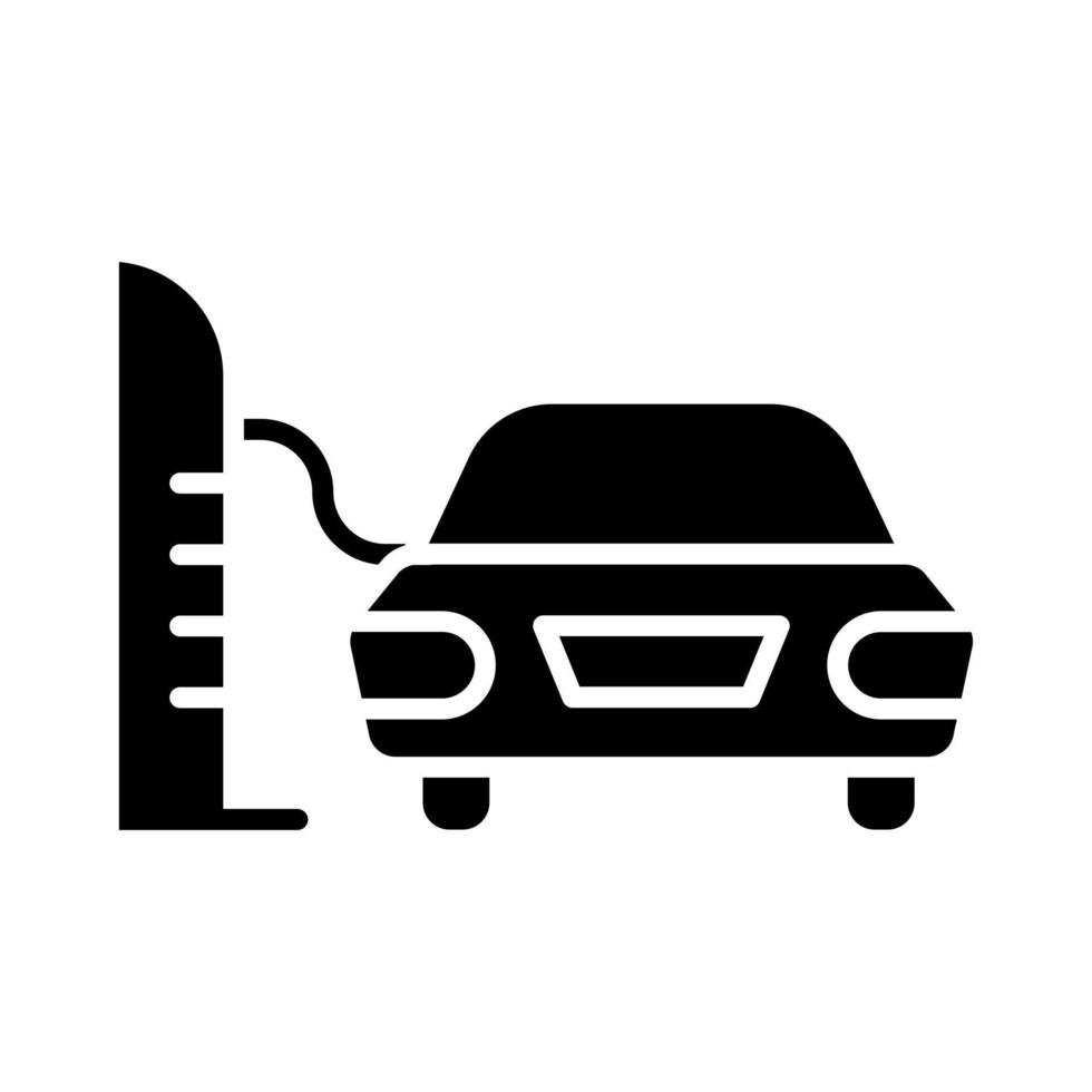 Electric Car Station vector icon