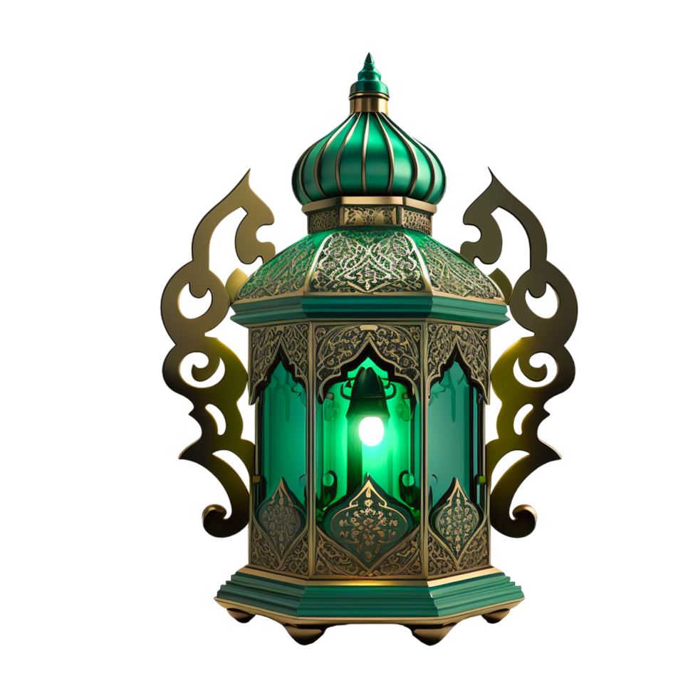 3d Ramadan Kareem Lamp With Transparent Background png