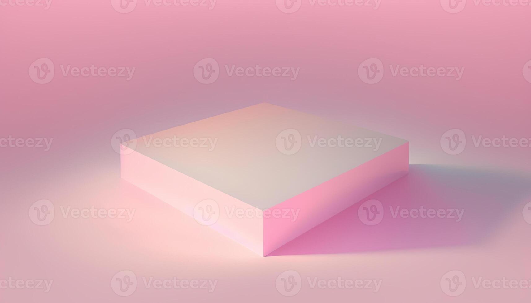 , Beautiful gradient scene landscape with light pink color, horizontal wallpaper. Abstract studio room background with podium photo