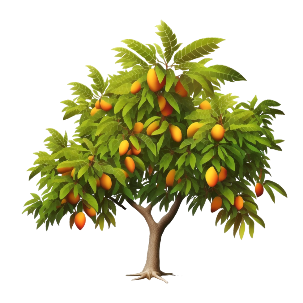 mooi hoor mooi mango boom met transparant achtergrond png