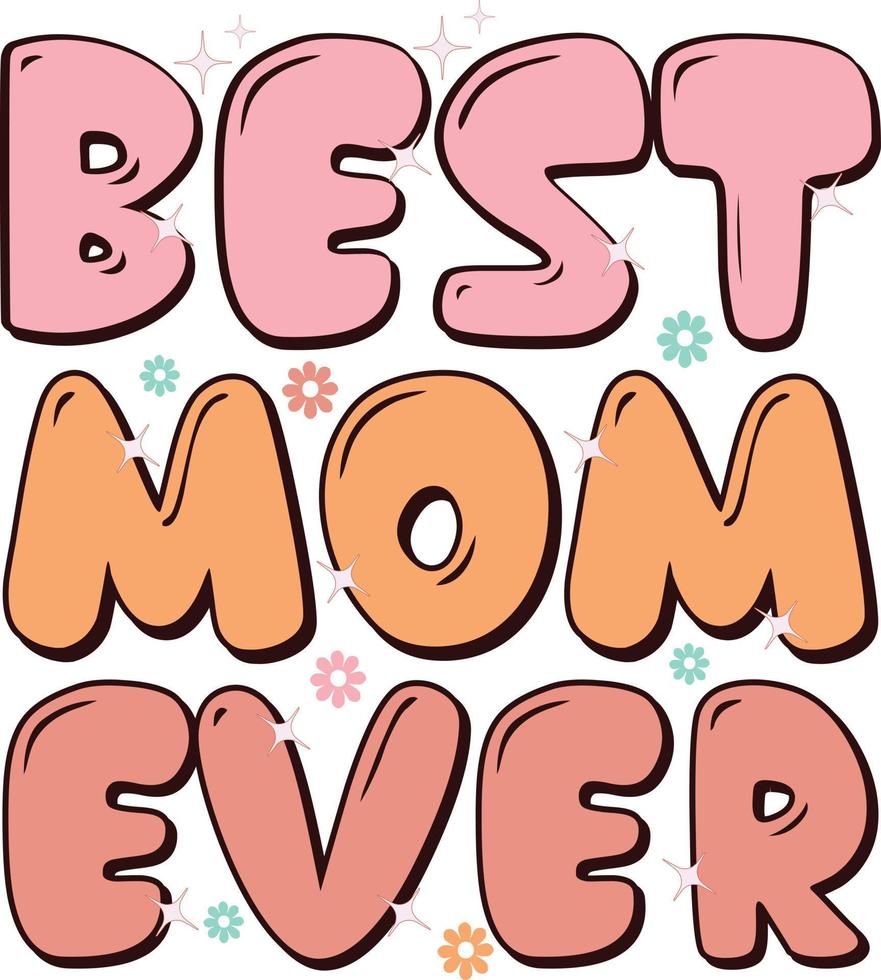 Mom Mama Mother's Day SVG Design vector