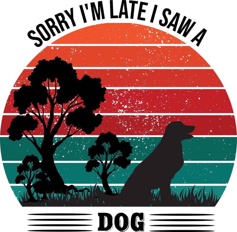 diseño de camiseta de perro vector