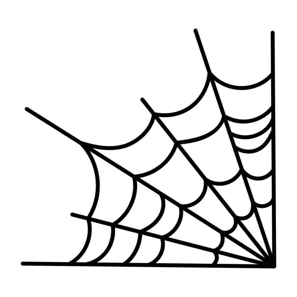 Trendy Spider Gossamer vector