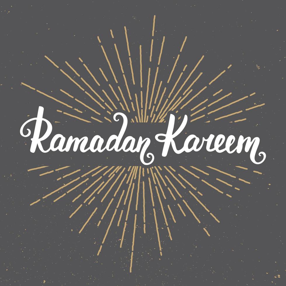 Ramadan Kareem greeting card design template vector