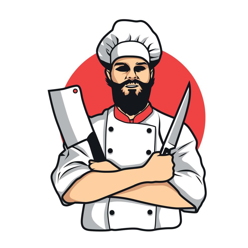 Master Chef Illustration Design Vector