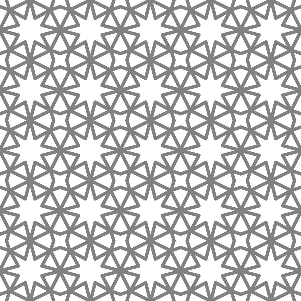 Intersecting lines forming geometric Arabic ornament. Seamless pattern for background or wallpaper vector