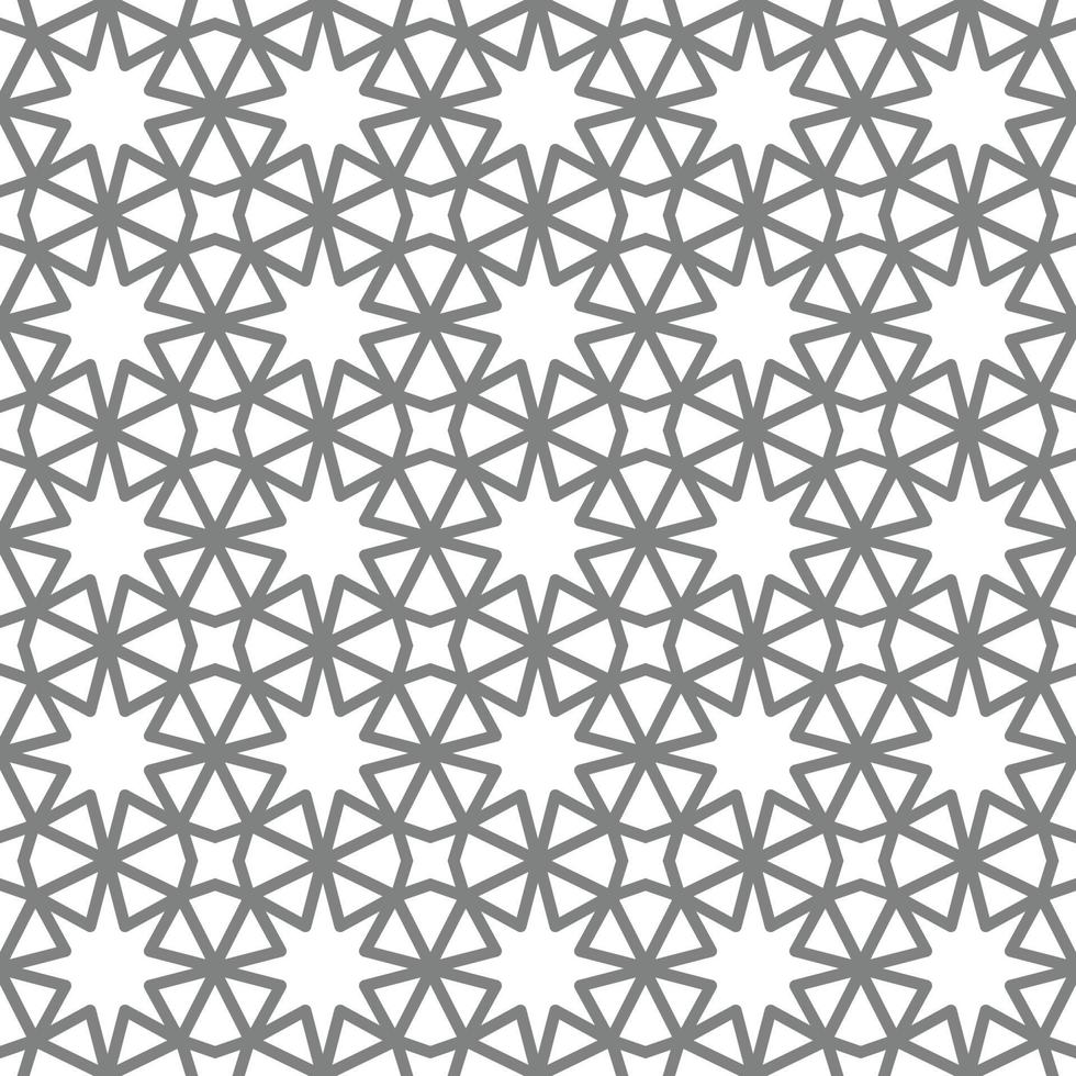 Intersecting lines forming geometric Arabic ornament. Seamless pattern for background or wallpaper vector