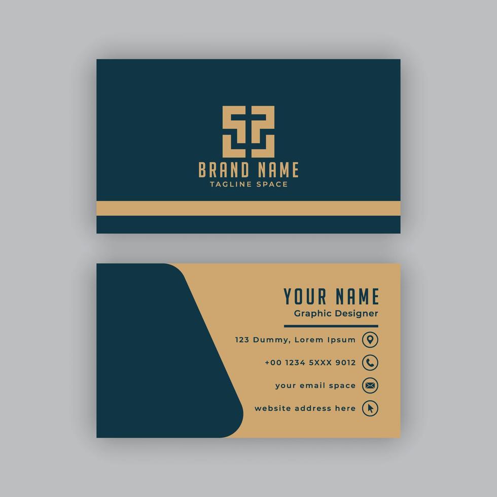 Simple, modern and elegant business card design template. 21733172