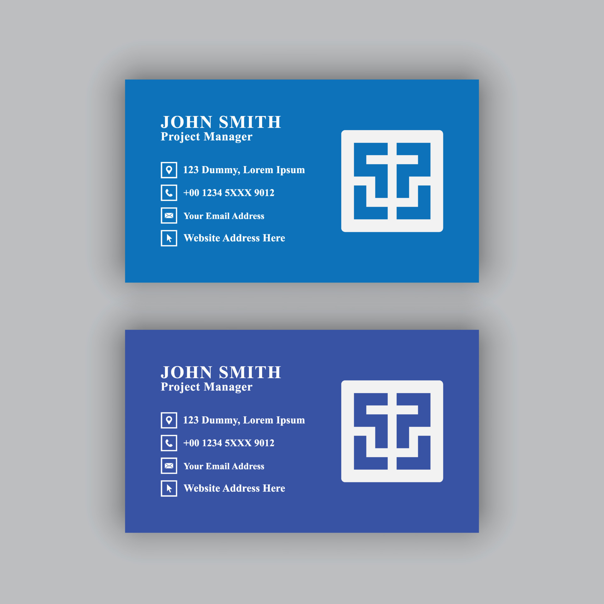 Simple, modern and elegant business card design template. 21733392