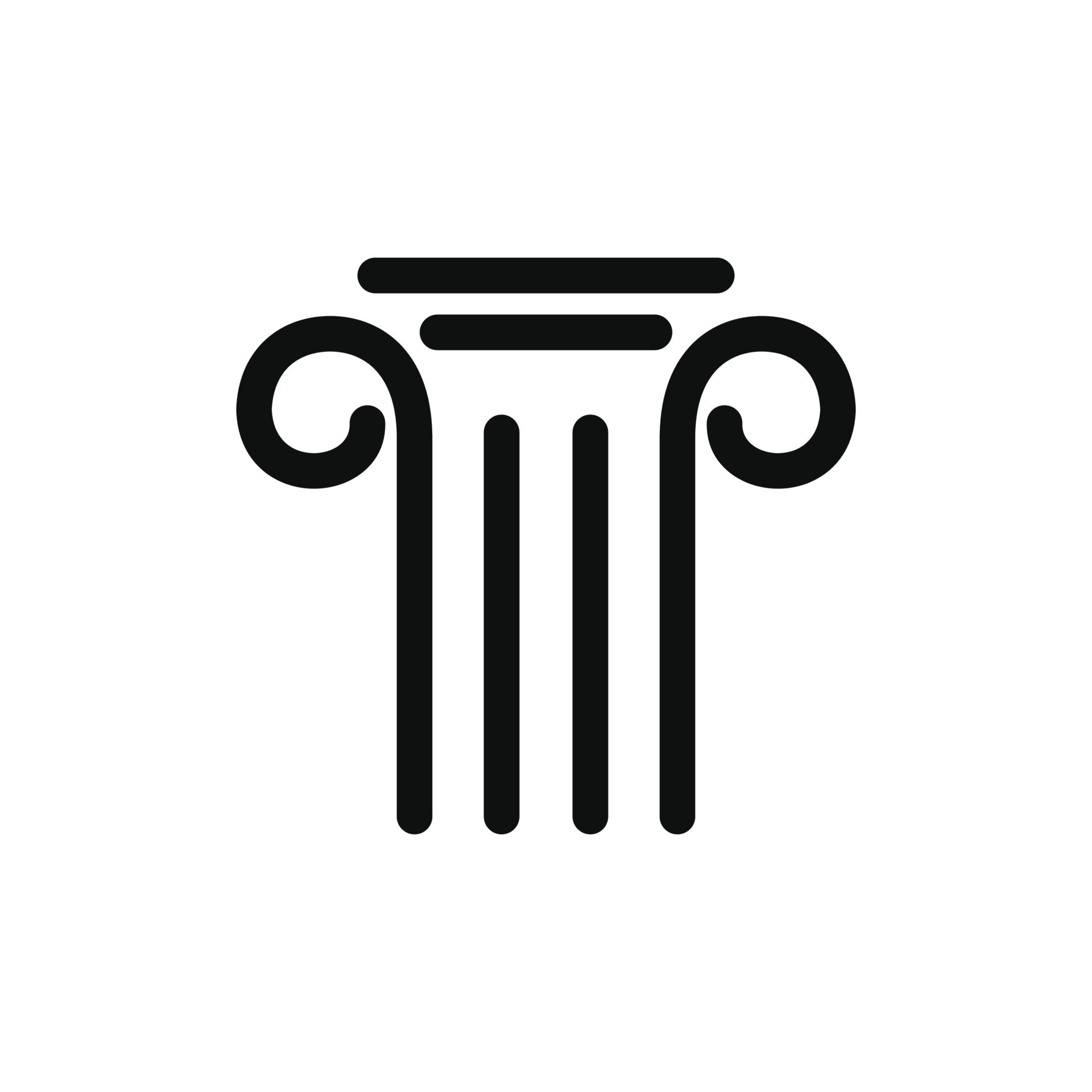 Pillar icon isolated on white background 21733842 Vector Art at Vecteezy