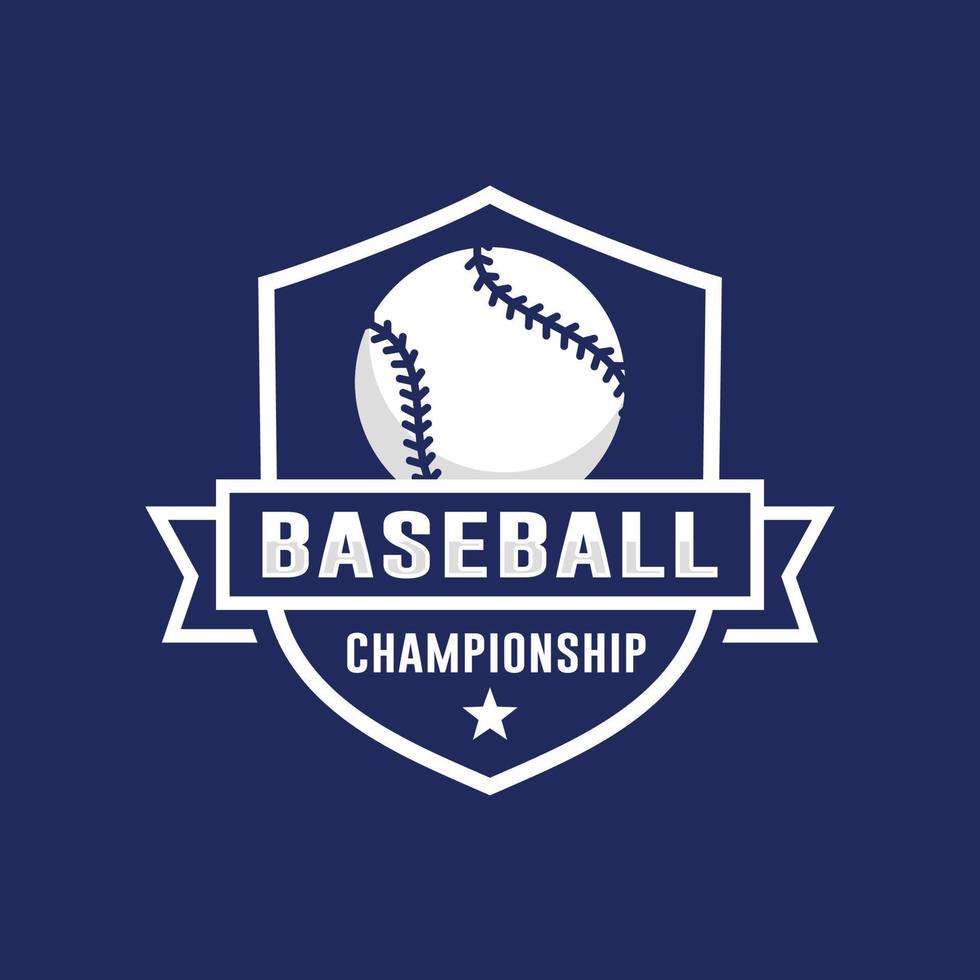 béisbol campeonato logo vector