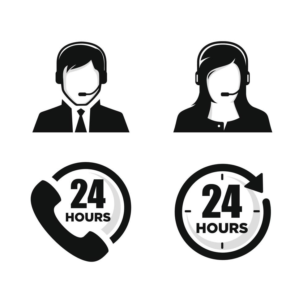 24hours icon vector