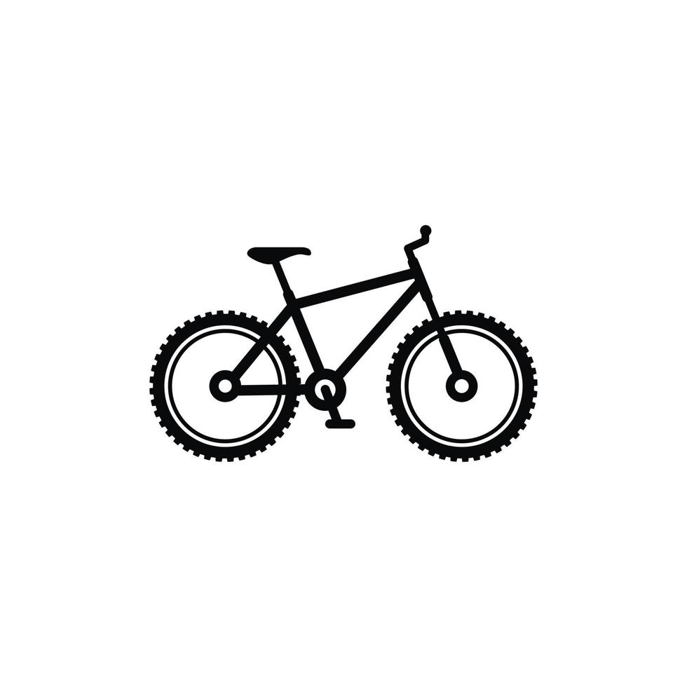 bicicleta icono aislado en blanco antecedentes vector