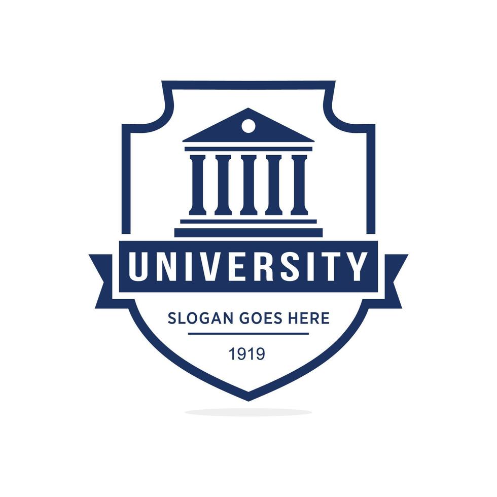 University logo design vector