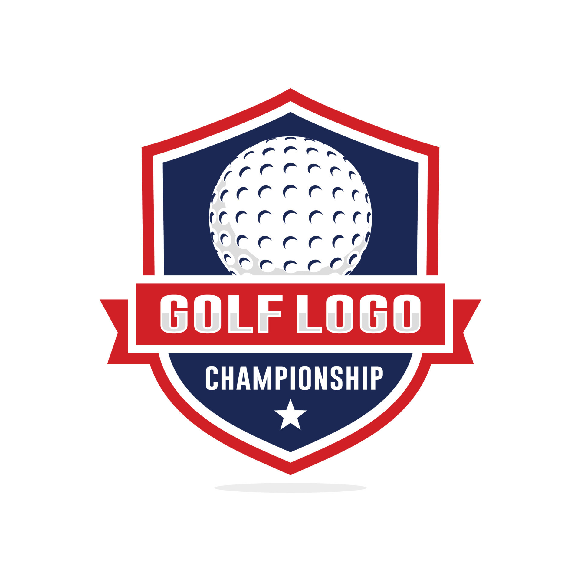 Golf championship logo design vector 13212122 Vector Art at Vecteezy