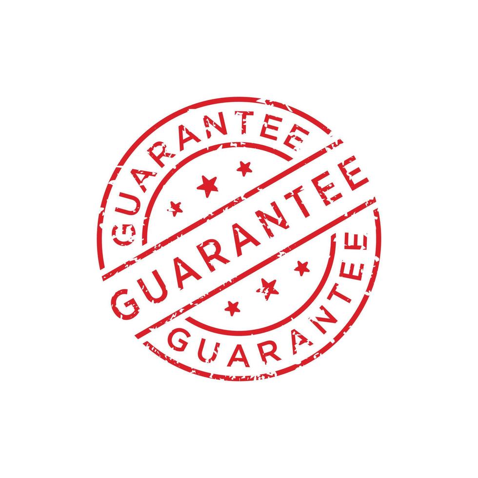 Guarantee stamp design vector