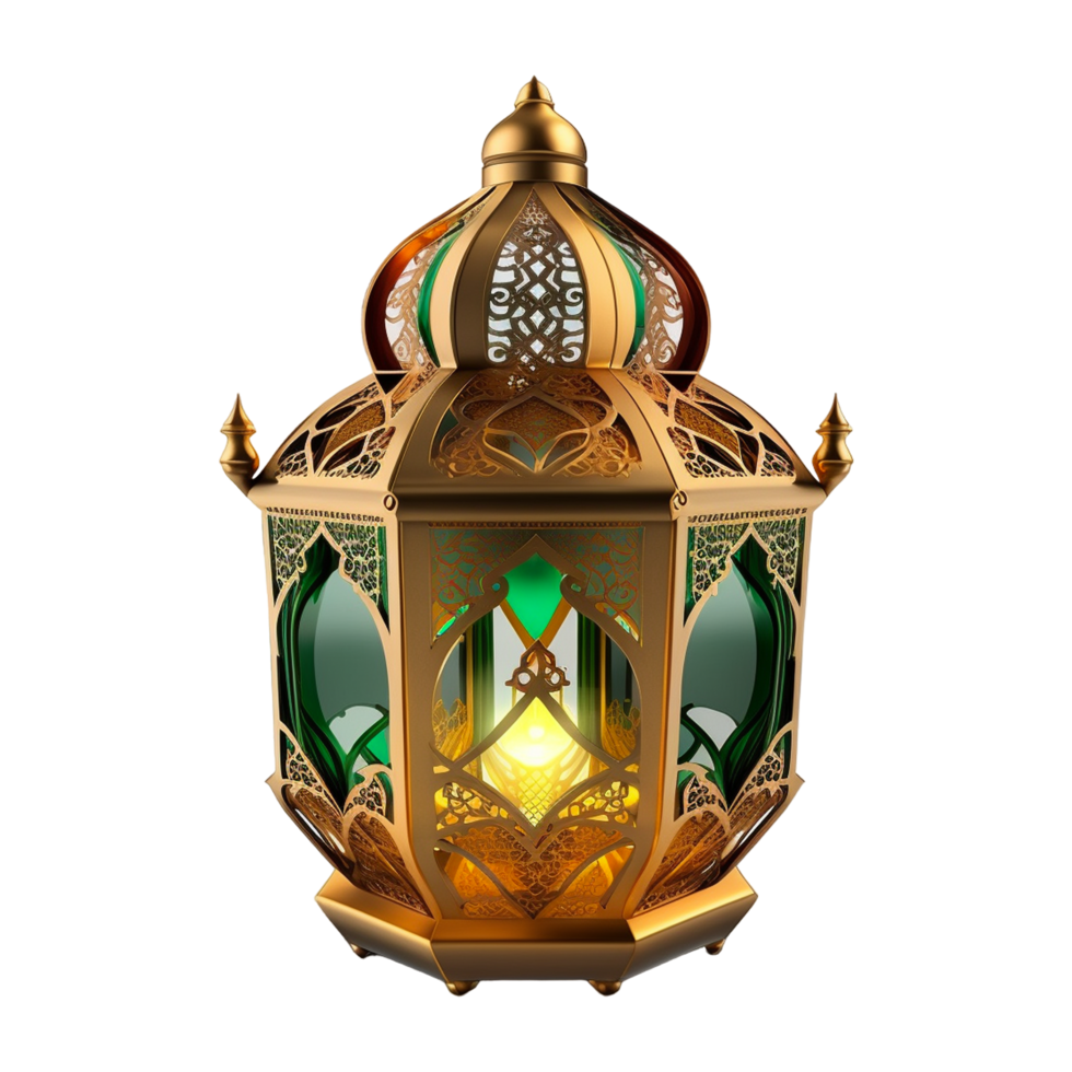 3d Ramadan kareem Lampe mit transparent Hintergrund png