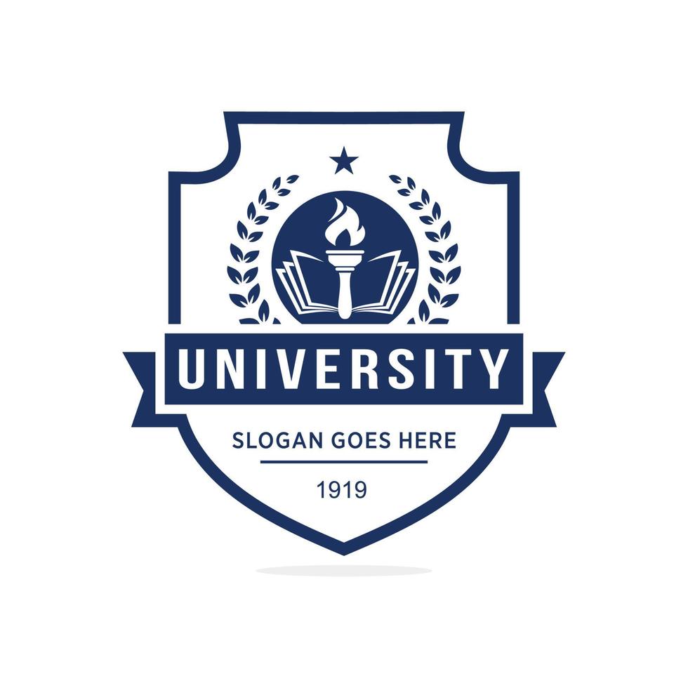 University logo design vector