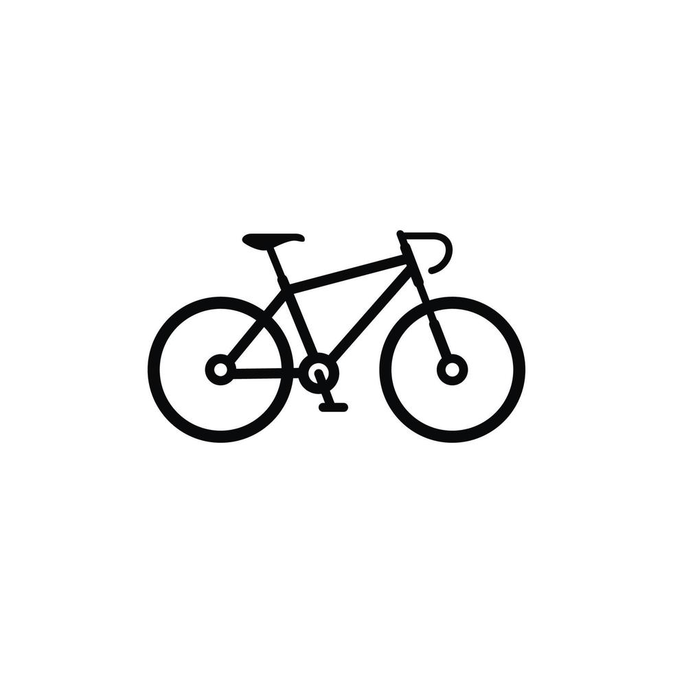bicicleta icono aislado en blanco antecedentes vector