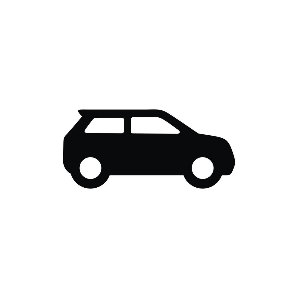 coche icono aislado en blanco antecedentes vector