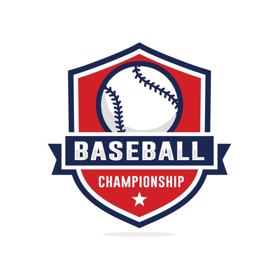 Baseball championship logo vector