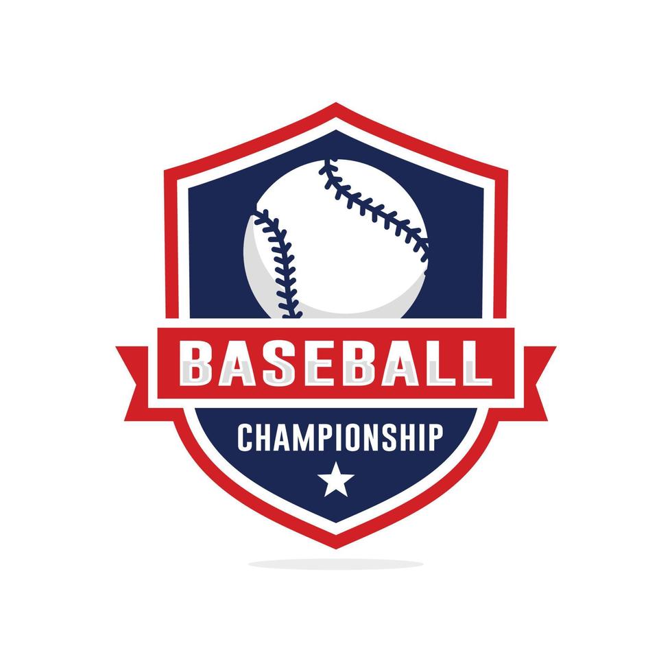 béisbol campeonato logo vector