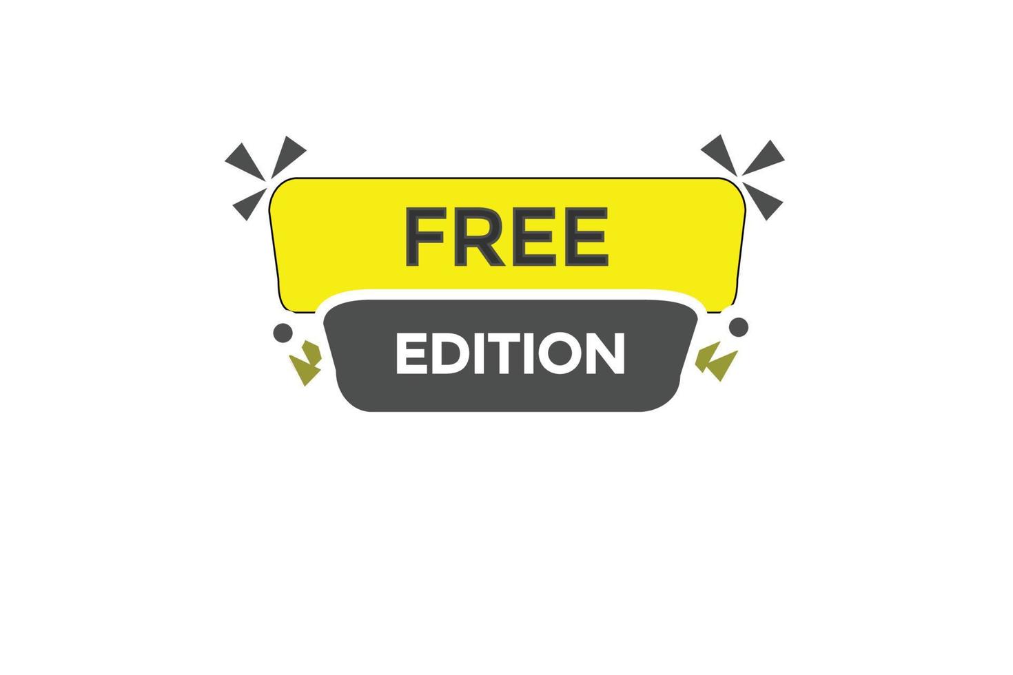 free edition vectors.sign label bubble speech free edition vector