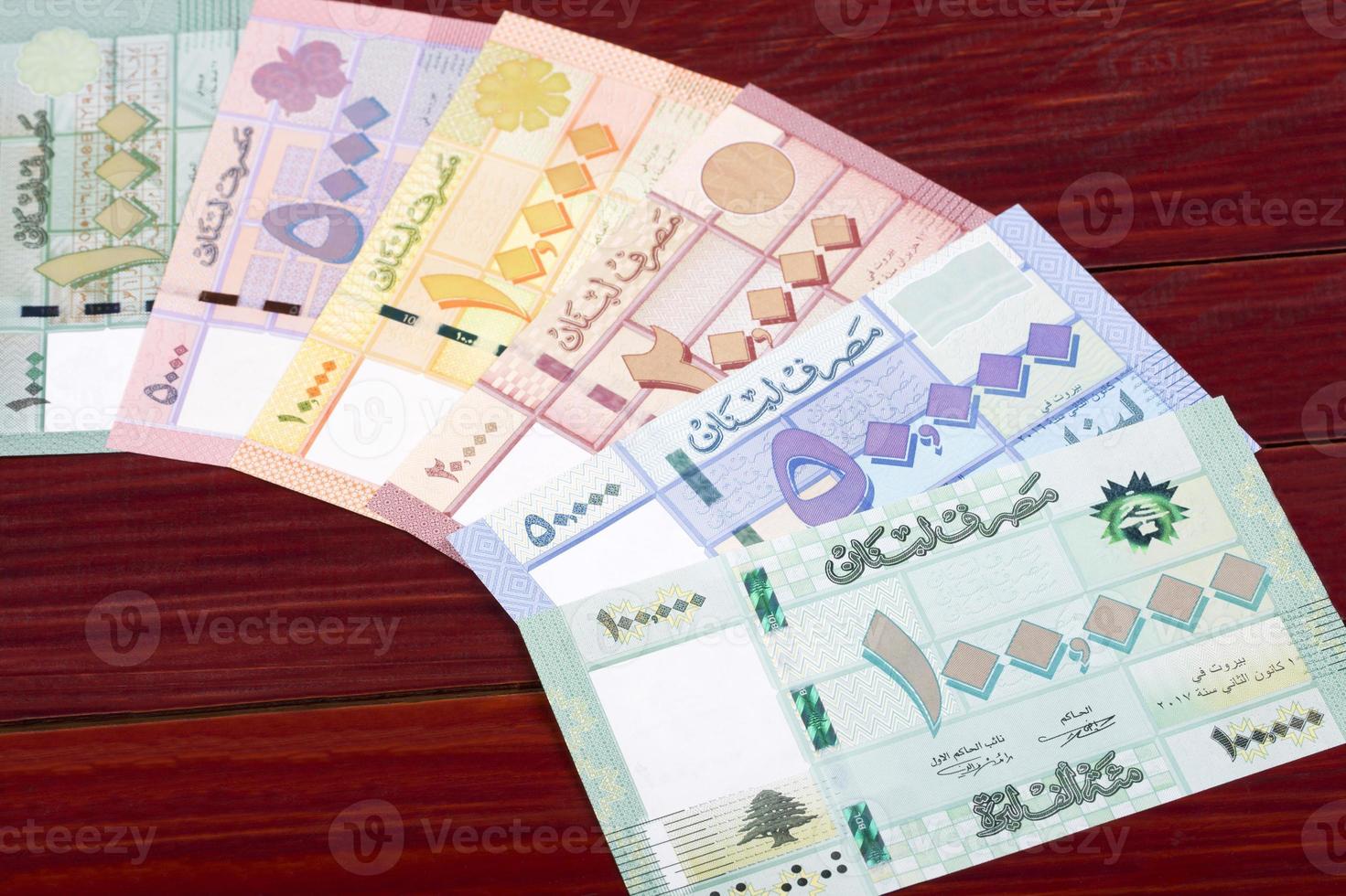 Lebanese pound a business background photo
