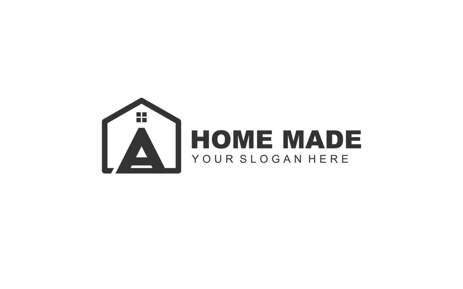 A real estate logo design inspiration. Vector letter template design for brand.