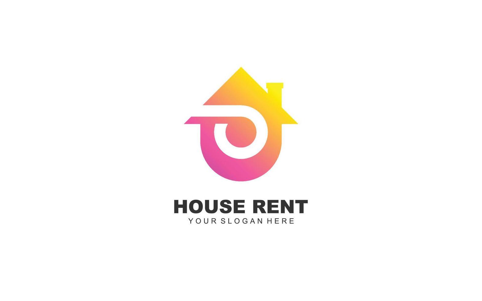 O real estate logo design inspiration. Vector letter template design for brand.