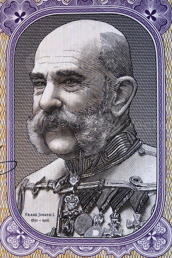 franz Joseph yo un retrato desde dinero foto