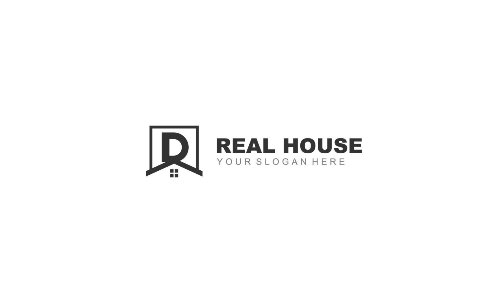 re real inmuebles logo diseño inspiración. vector letra modelo diseño para marca.