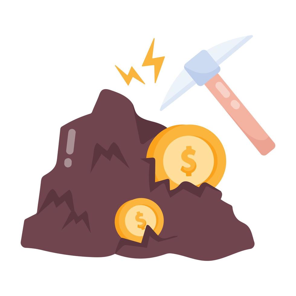 Trendy Profit Mining vector