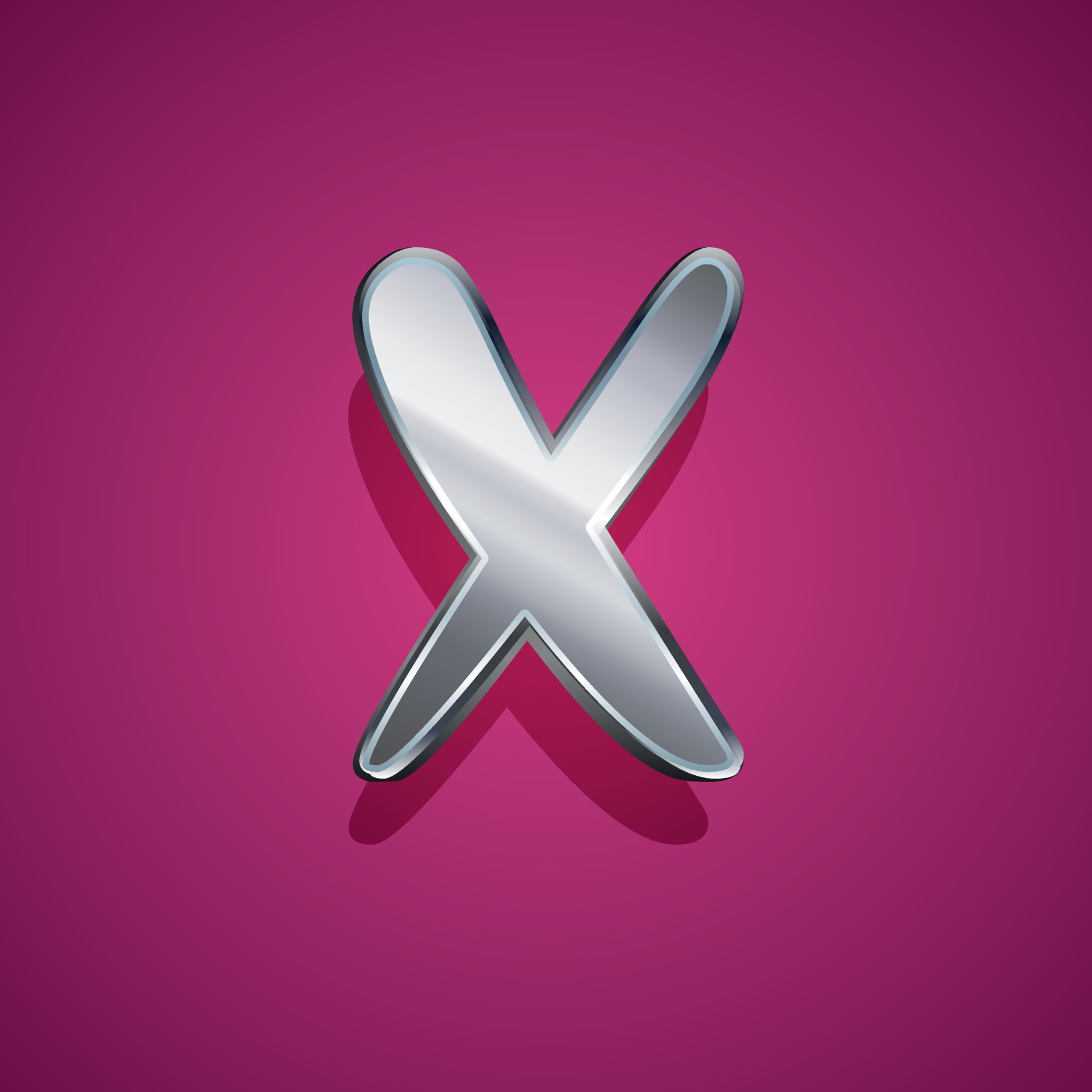 3d illustration of small letter x 21735611 Vector Art at Vecteezy