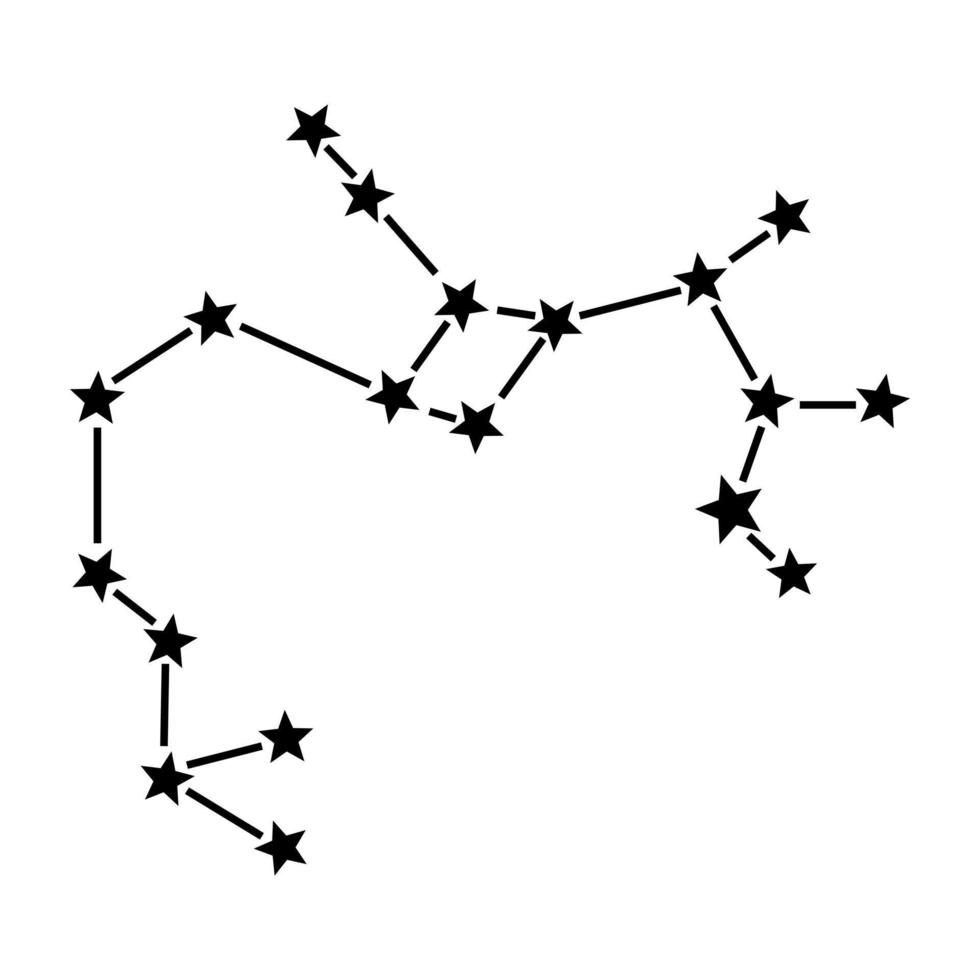Sagitario icono. zodíaco señales. vector