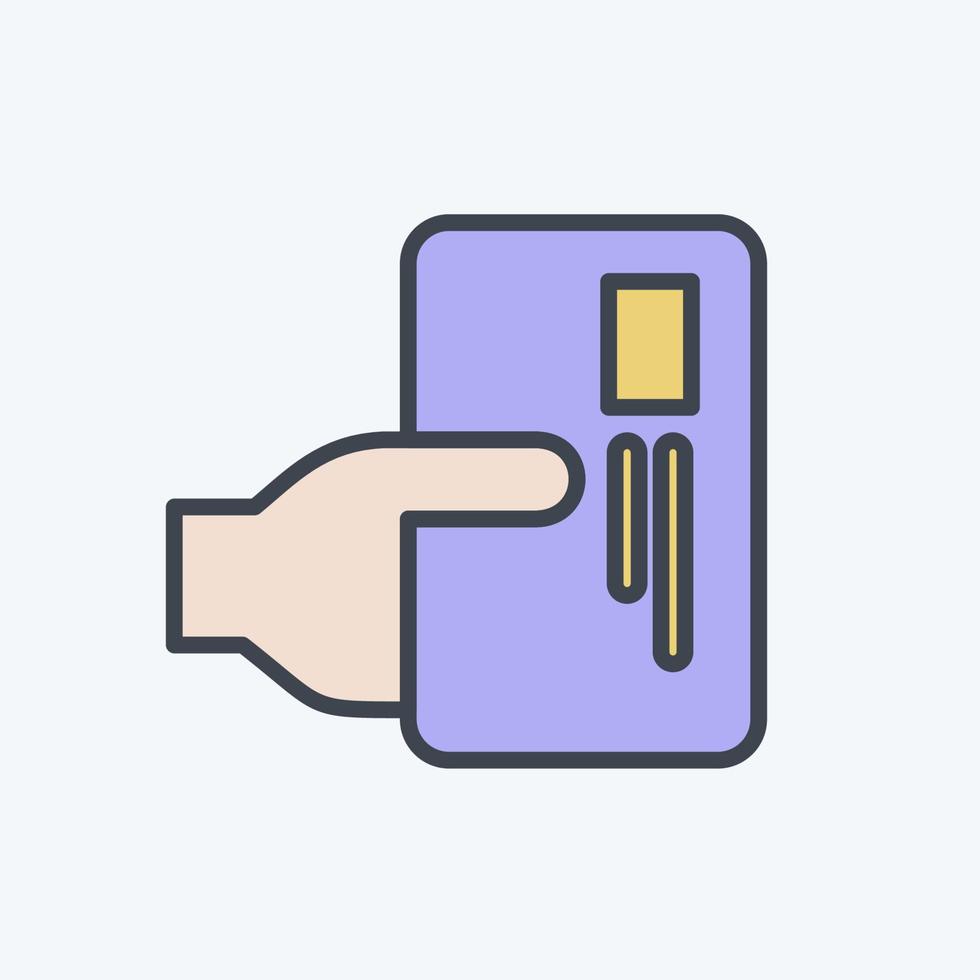 Icon Payment. related to Black Friday symbol. shopping. simple illustration vector